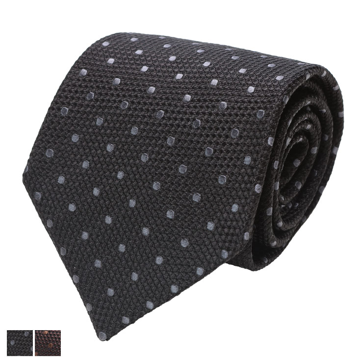 【美品】TOMFORD トムフォード　ネクタイ　光沢　ジャガード　ドット柄　紺 トムフォード TOM FORD TOM FORD ネクタイ STE001 SPS050 ドット