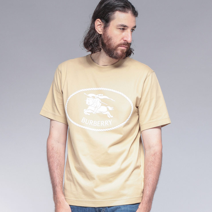 バーバリー BURBERRY プロ―サムナイトプリント クルーネック半袖Tシャツ BB8112805 ブランド メンズ 男性 トップス Tシャツ 馬上の騎士 クルーネック sale_1_a