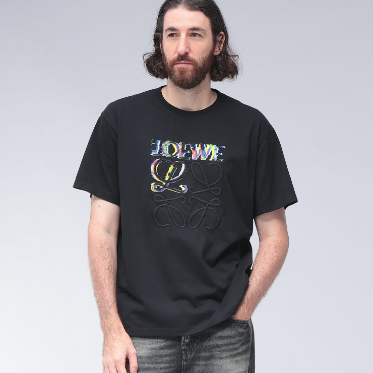 LOEWE【 直営店買付】アナグラム ルーズフィットTシャツコットン 関税・送料込】LOEWE ルーズフィット Tシャツ コットン (LOEWE/T