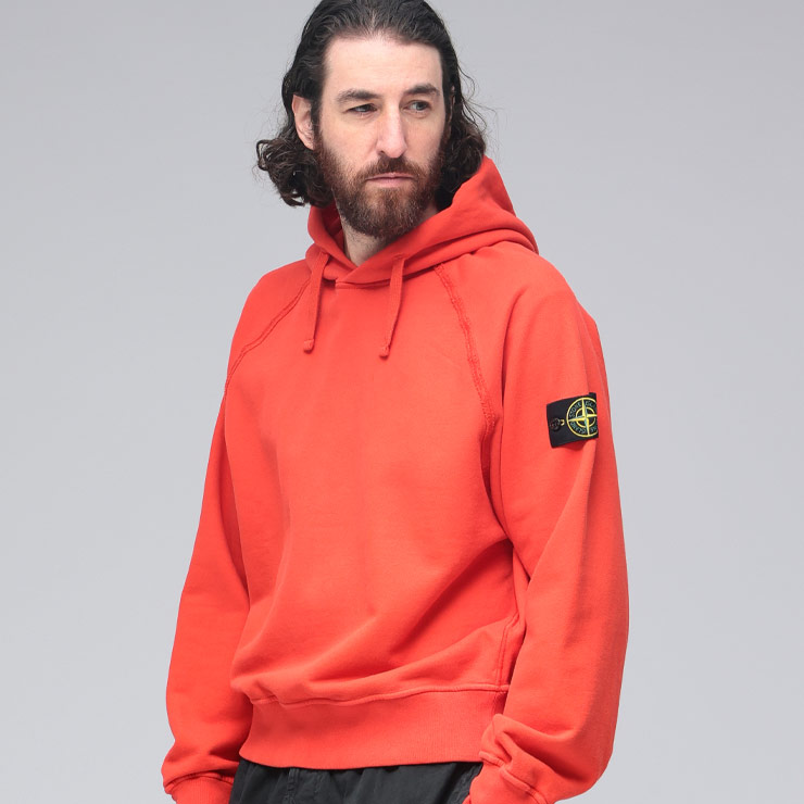 ストーンアイランド STONE ISLAND 袖ロゴ 裏起毛 スウェット プルオーバー パーカー SI6100023S0A20 ブランド メンズ 男性 トップス パーカー フード プルパーカー 秋 冬 sale_1_e|ゼンオンライン店