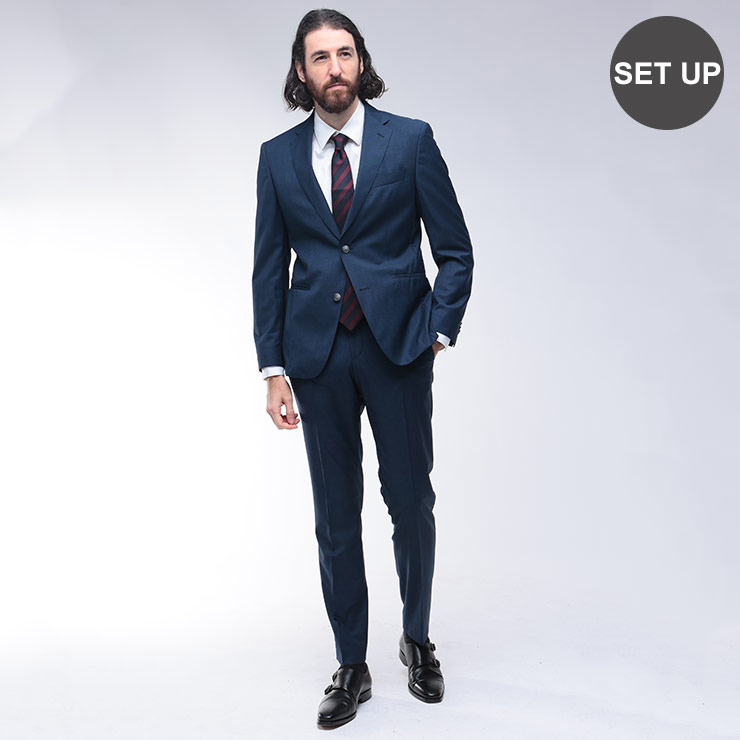 【未使用品】ヒューゴボス（HUGO BOSS）　スリムフィットジャケット　44 HUGO BOSS (ヒューゴボス) スリムフィット ストレッチ ジャージ