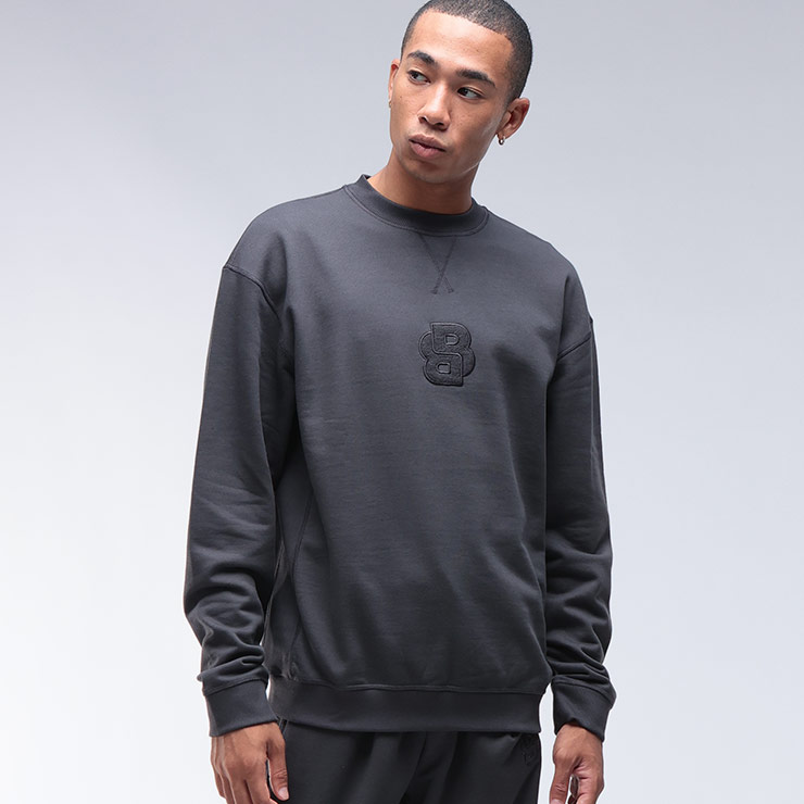 HUGO BOSS新品未使用メンズスウェット トレーナー Size L HUGO BOSS ヒューゴボス スウェットシャツ BLACK SOLERI