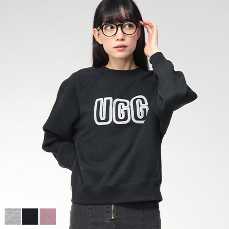 アグ UGG 裏起毛 BIGロゴ クルーネック トレーナー UGGL1171477 ブランド レディース トップス トレーナー プルオーバー 長袖 秋 冬 sale_8_a|ゼンオンライン店