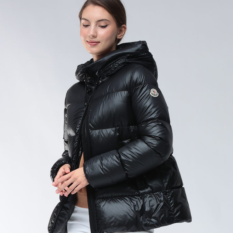 楽天市場】モンクレール MONCLER ナイロン フルジップ フレア ショート