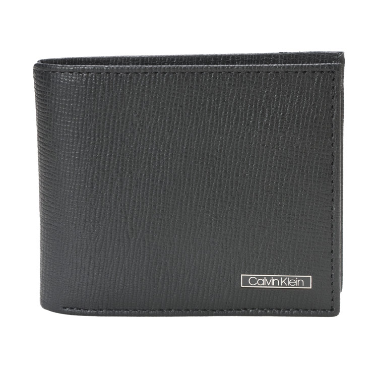 Calvin Klein (Calvin Klein) Leather Mini Logo Bifold Wallet SAFFIANO CK31CK130009 Brand Men's Wallet Wallet Folded Wallet Business Gift Present sale_5_b