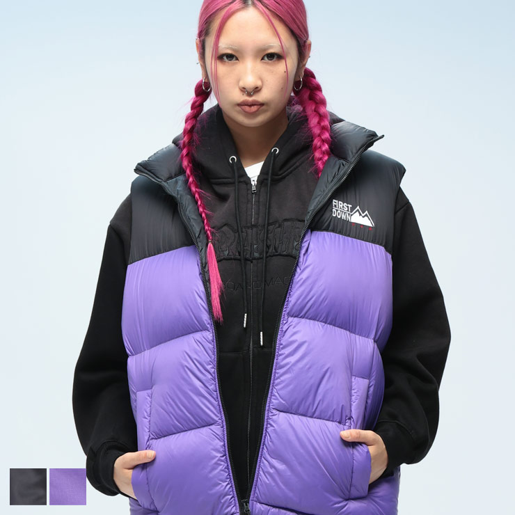  紫 ダウンベスト THE NORTH FACE（ザ ノースフェイス） ダウンベスト MEDIUM パープル