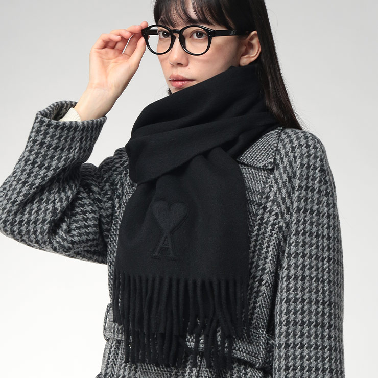 楽天市場】ami paris アミパリス マフラー USF673.AW0004 レディース