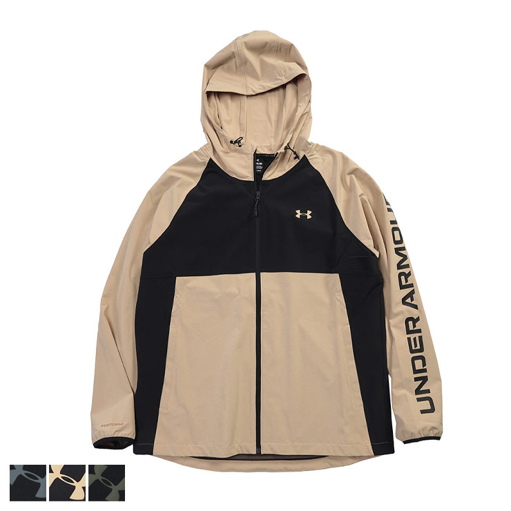 UNDER ARMOUR (アンダーアーマー) LOOSE STORM フルジップ ジャケット DRIVE WIND FULL-ZIP JACKET 6007926 大きいサイズ メンズ アウター ジャケット ブルゾン パーカー フード スポーツ
