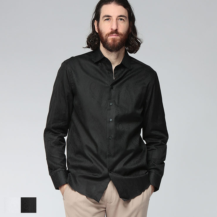 楽天市場】エトロ(ETROI) メンズ ペイズリー柄フラワーモチーフ シャツ