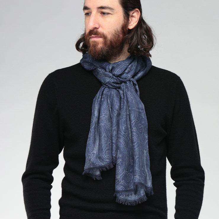 楽天市場】エトロ ETRO ストール マフラー 春 秋 3シーズン メンズ