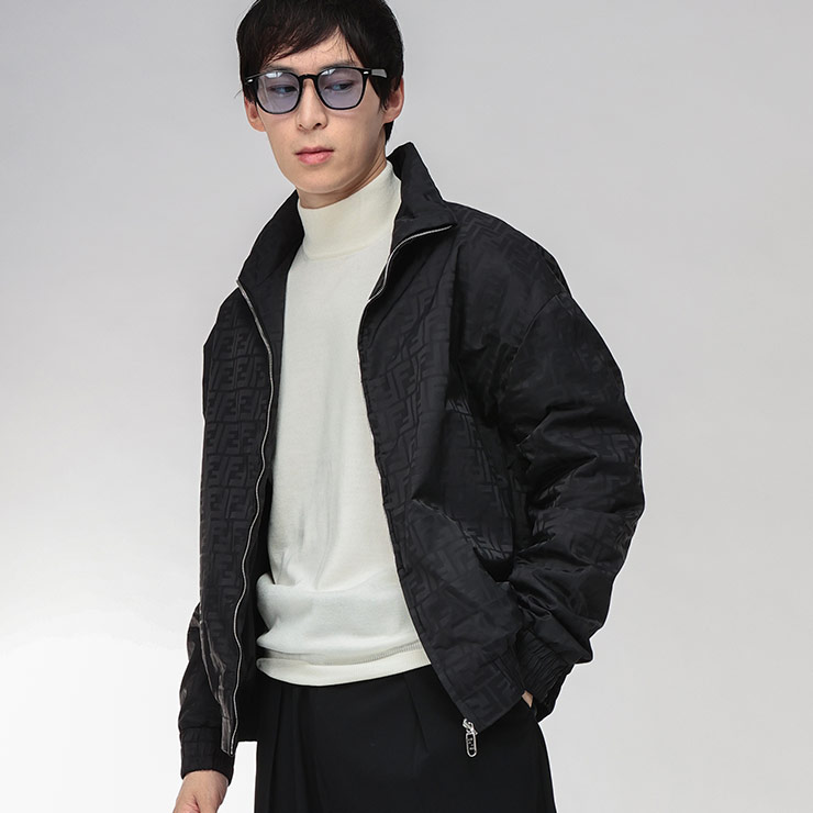 楽天市場】フェンディ FENDI FF総柄ロゴ・フード付きジャケット ジップ