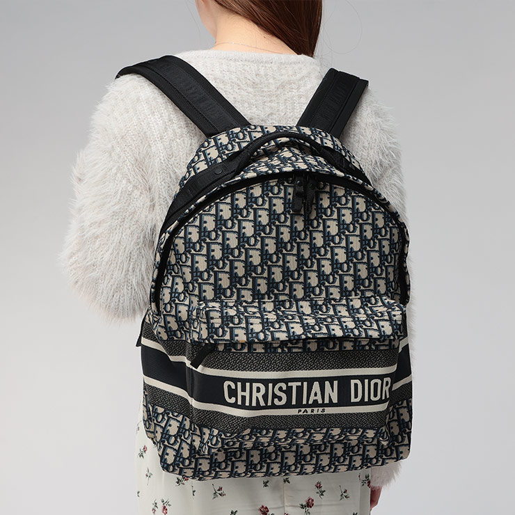ディオール バックパック レディース DIOR オブリーク ジャガードロゴ バックパック リュック CDLM6104STZQ ブランド 鞄 モノグラム プレゼント ギフト sale_8_a|ゼンオンライン店