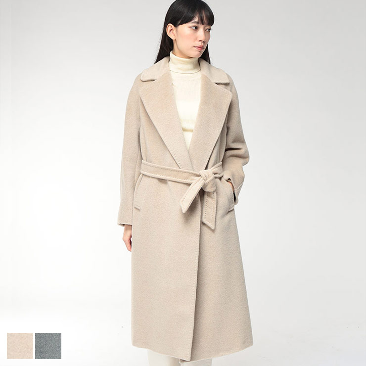 ウィークエンドマックスマーラ コート レディース WEEKEND MAX MARA ロング丈 チェスター ウール アルパカ ウエストベルト ラップコート TEMPERA テンペラ MXLTEMPERA5 ブランド アウター sale_8_a