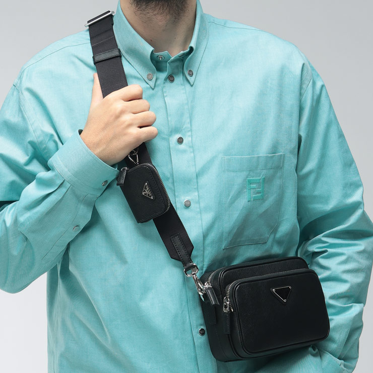 プラダ バッグ メンズ PRADA トライアングル ロゴ サフィアーノ レザー ショルダーバッグ SAFFIANO TRAVEL サフィアーノトラベル PR2VH1709Z2 ブランド 鞄 sale_5_a