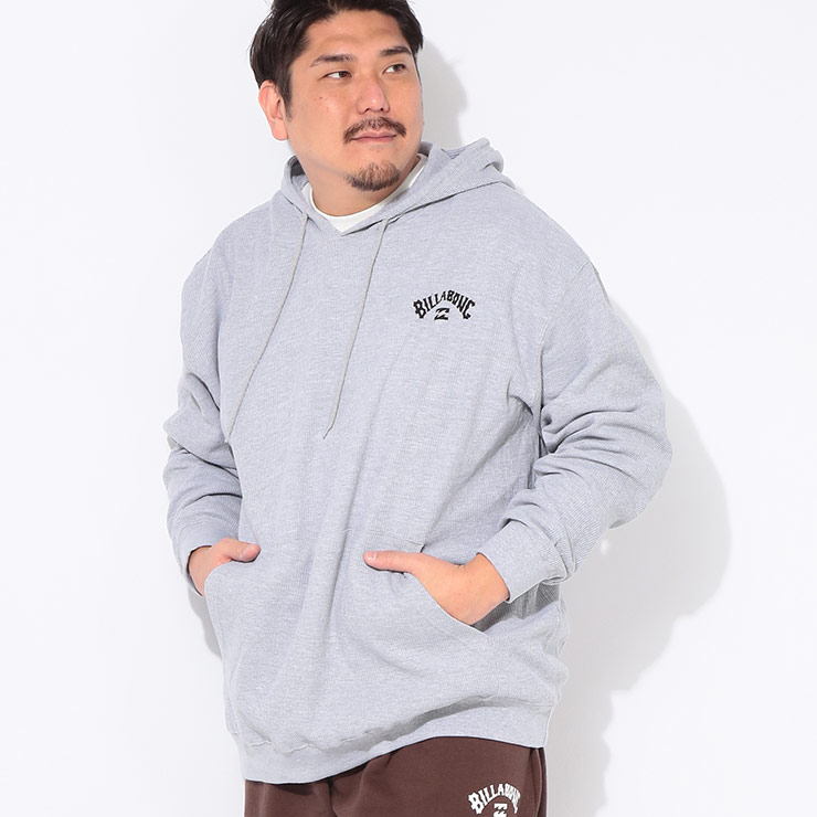 BILLABONG (ビラボン) パーカー 長袖 メンズ 大きいサイズ 胸ロゴ ワッフル地 プルオーバー トップス プルパーカー フード 秋 冬 BILTHERHD｜ゼンオンライン店