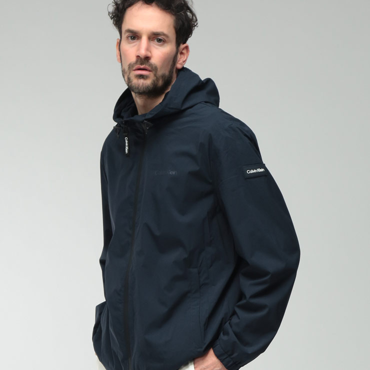 カルバンクライン ブルゾン アウター Calvin Klein メンズ 裏メッシュ パーカー フード付き フルジップ ジャケット CKCM555105 ブランド シンプル 大人 sale_1_e