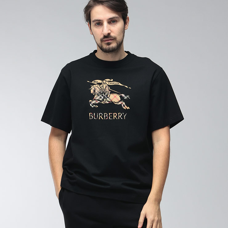 楽天市場】BURBERRY バーバリー Tシャツ メンズ ブラック 8040694
