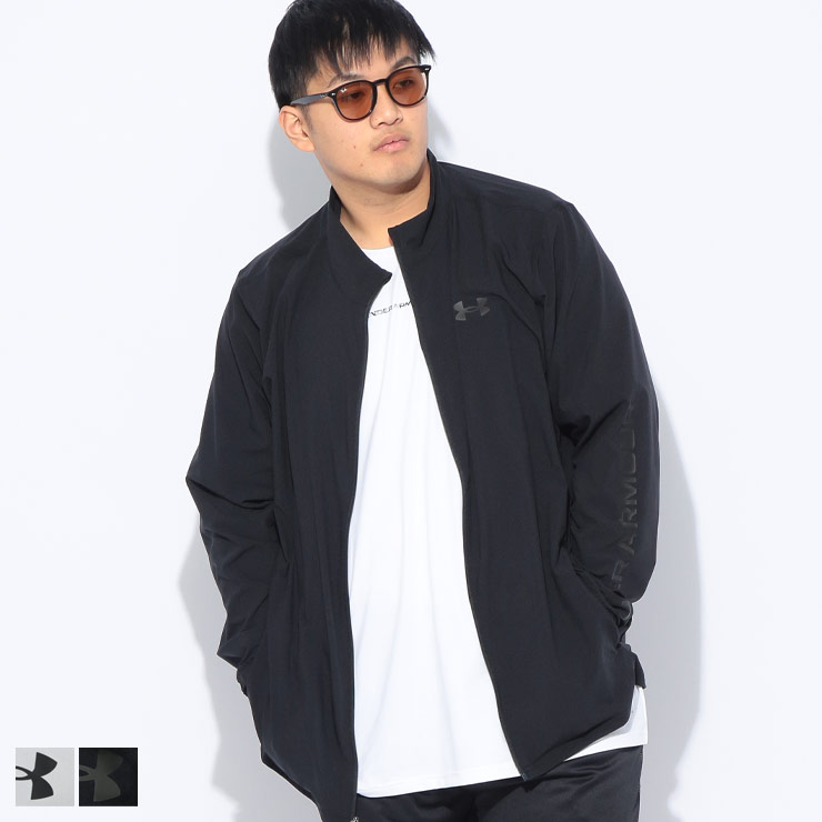 UNDER ARMOUR (アンダーアーマー) ジャケット メンズ 大きいサイズ FITTED ウーブン フルジップ ブルゾン 6001543 アウター スタンド スポーツ トレーニング