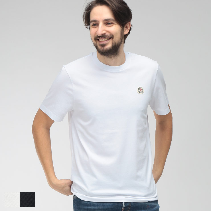 モンクレール MONCLER メンズ Tシャツ 半袖 ワンポイント クルーネック カットソー MC8C00032829H8 ブランド トップス シンプル コットン 春 夏