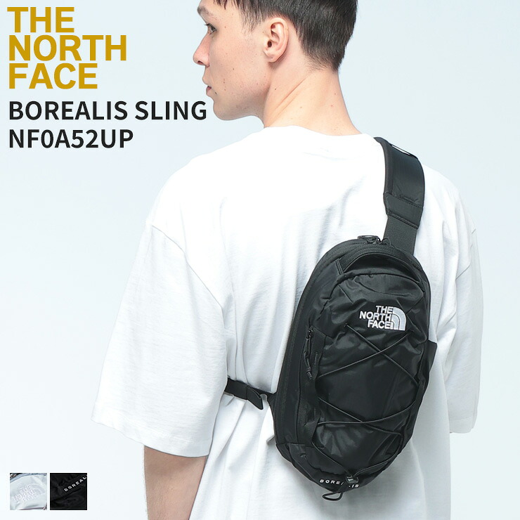 THE NORTH FACE (ザ ノースフェイス) ボディバッグ メンズ ロゴ刺繍 ショルダーバッグ BOREALIS SLING NF0A52UP 鞄 バッグ レディース ワンショルダー ミニバッグ
