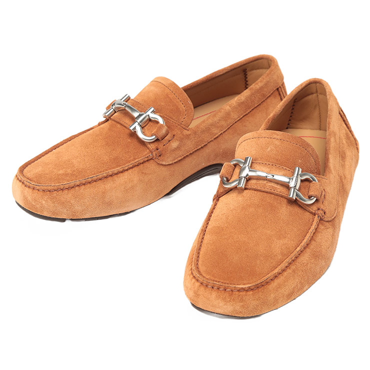 サルヴァトーレフェラガモ Salvatore Ferragamo メンズ ドライビングシューズ スエード ガンチーニ スリッポン FG774299 ブランド 靴 シューズ カジュアル フォーマル 革靴 レザー