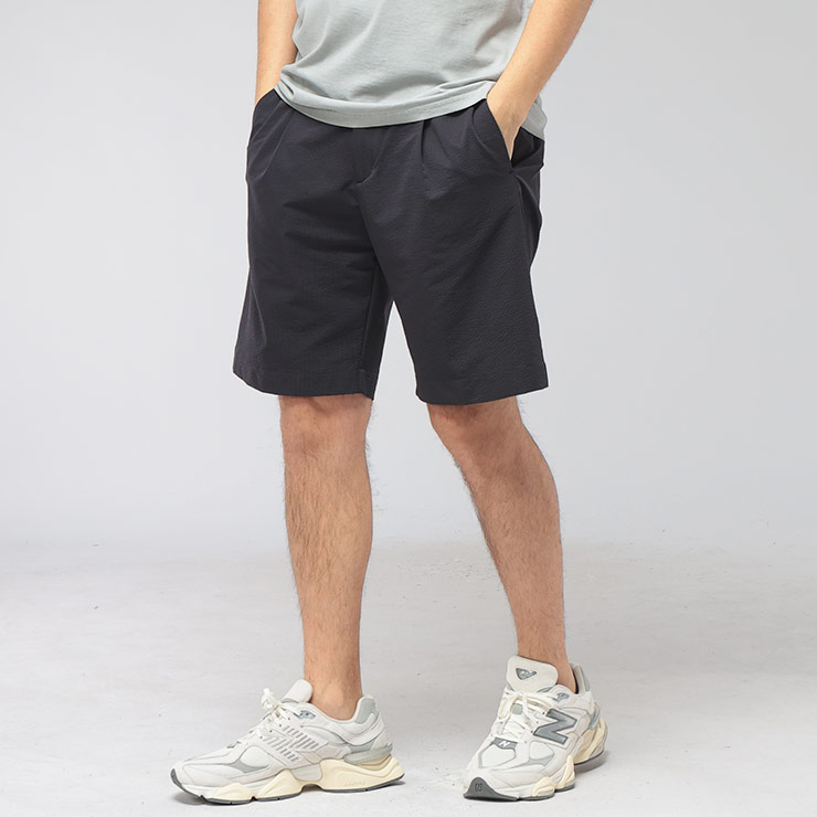 ヘルノ HERNO メンズ ショートパンツ シアサッカー ワンタック ショーツ HRPT000192U ブランド ボトムス パンツ きれいめ 春 夏 sale_3_a｜ゼンオンライン店