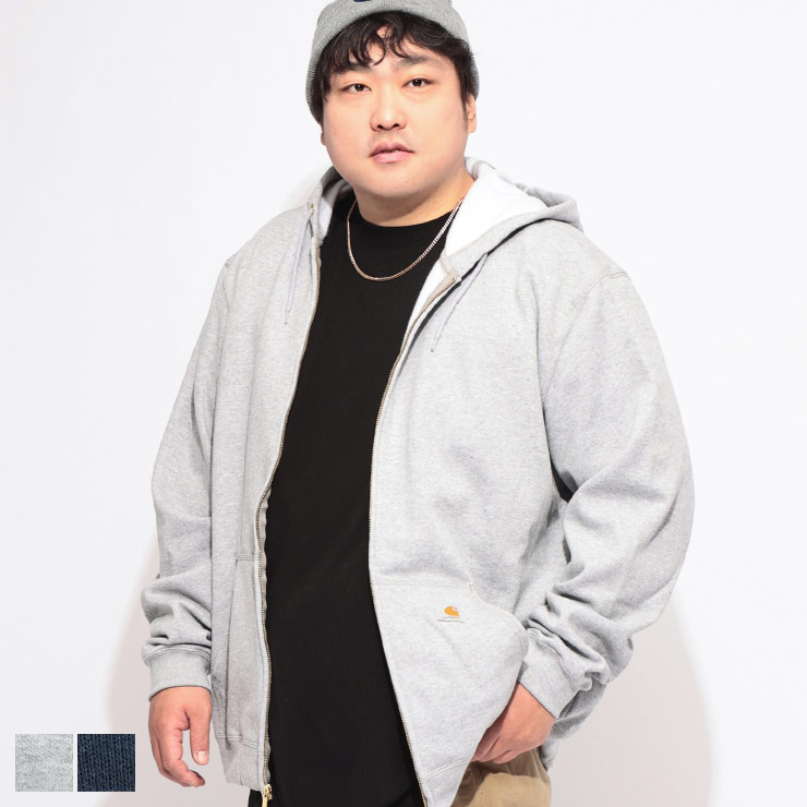 Carhartt (カーハート) パーカー 長袖 K122D22メンズ 大きいサイズ 裏起毛 フルジップ スウェット トップス フード スエット 秋 冬|ゼンオンライン店