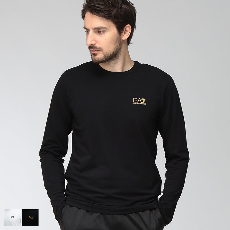 エンポリオアルマーニ メンズ Tシャツ EMPORIO ARMANI 長袖 EA7 ワンポイント コアロゴ クルーネック ロングスリーブ カットソー EA78NPT28PJVQZ1 ブランド トップス Tシャツ ロンT シンプル sale_1_a｜ゼンオンライン店