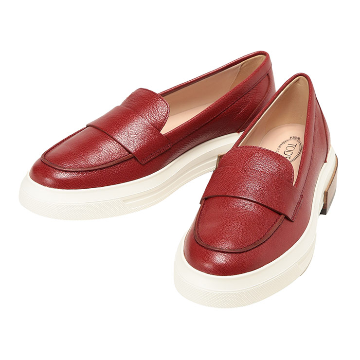 トッズ レディース レザーシューズ TOD'S レザー ラウンドトゥ 厚底ヒール ローファー TDLXXW92B0Y41ZQ ブランド 靴 革靴 本革 カジュアル フォーマル きれいめ 厚底｜ゼンオンライン店