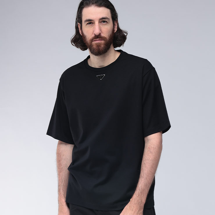 楽天市場】PRADA プラダ ロンT 長袖Tシャツ メンズ ロングT