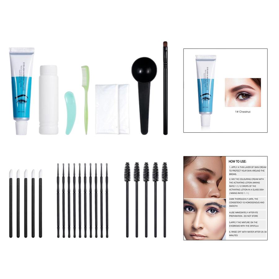 【楽天市場】アイラッシュアイブロウタトゥー染料ティントアイブロウマスカラクリームキット：Terapower