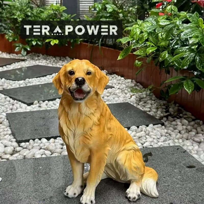 楽天市場】犬の置物 ゴールデンレトリバー お座り ビッグサイズ