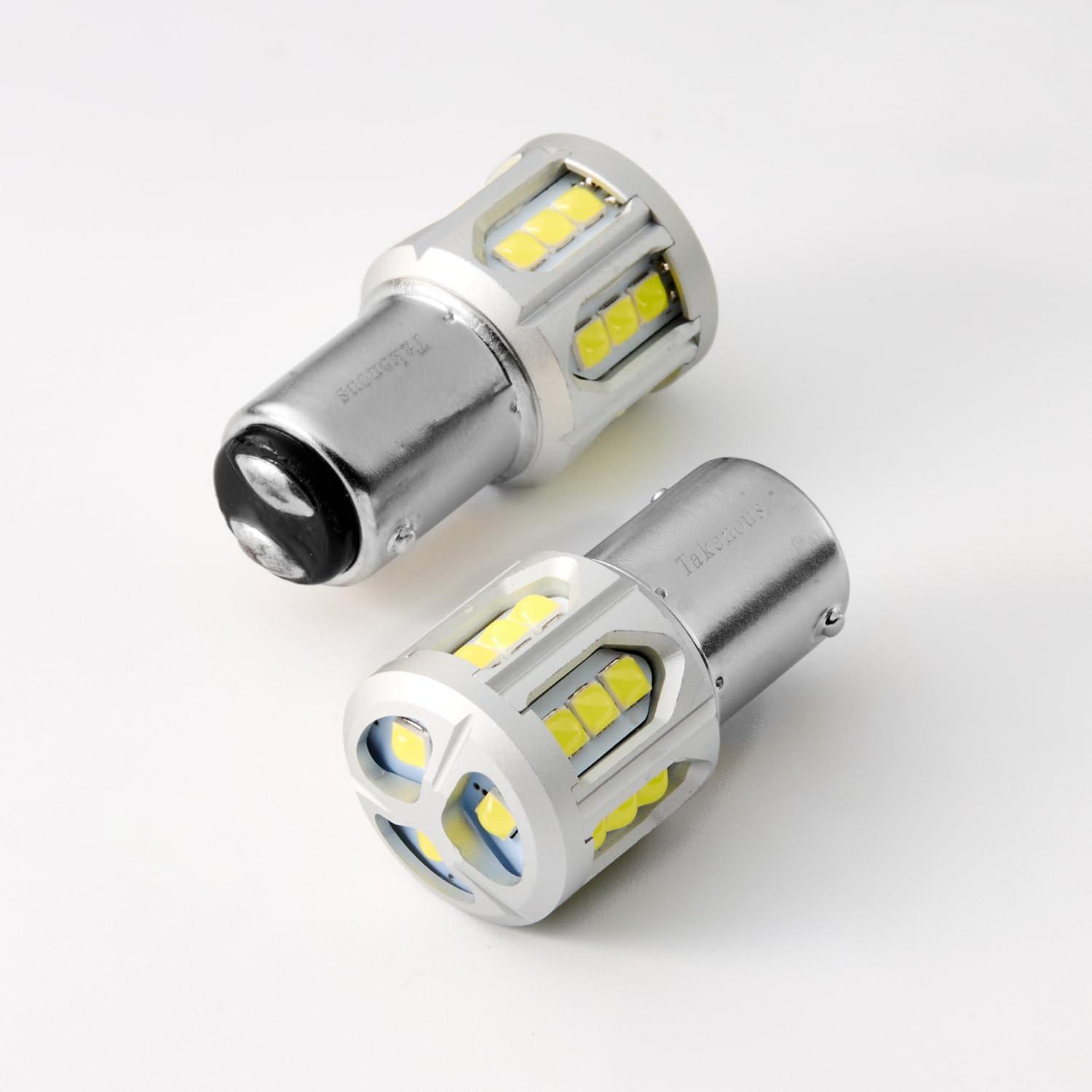 トラLED ダブル s25 ダブル ホワイト 12v 24vいピン 2個セット (ホワイト)
