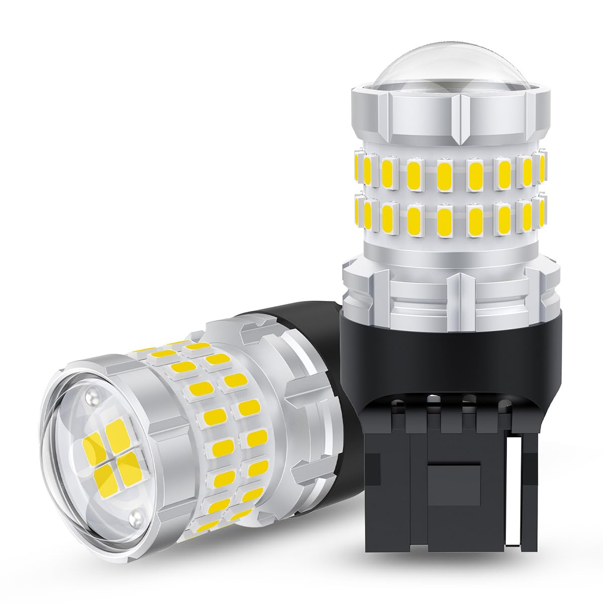 12V-24V車 S25 LEDシングル球 ホワイト爆光 バックライトP21W G18 LEDバルブ LEDライト 44連SMD 汎用 変換 超拡散レンズ