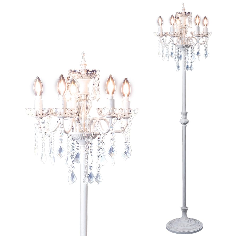 楽天市場】EMILIA エミリア フロアライト スタンド シャンデリア