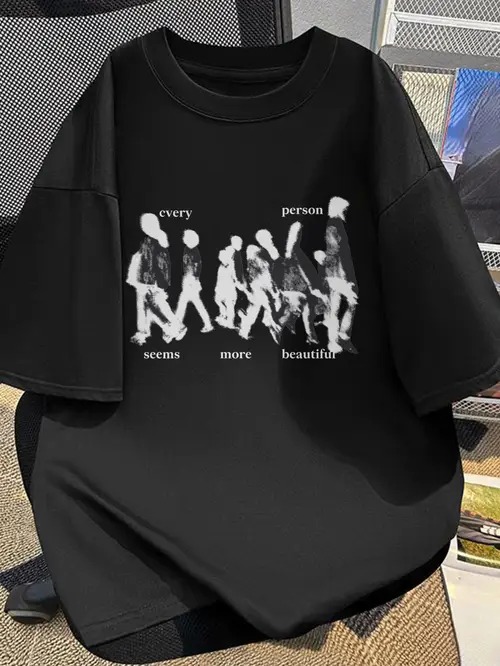 楽天市場】赤い文字がプリントされた200gのブラックTシャツは