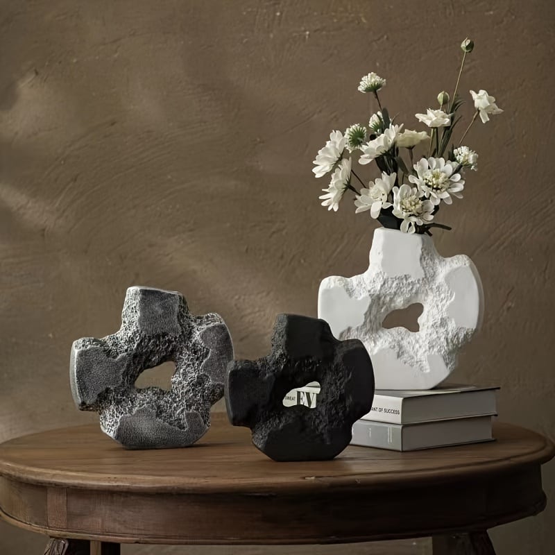 楽天市場】天然大理石 花瓶 飾り壺 高さ約38cm 天然石の美しさ 壺 花