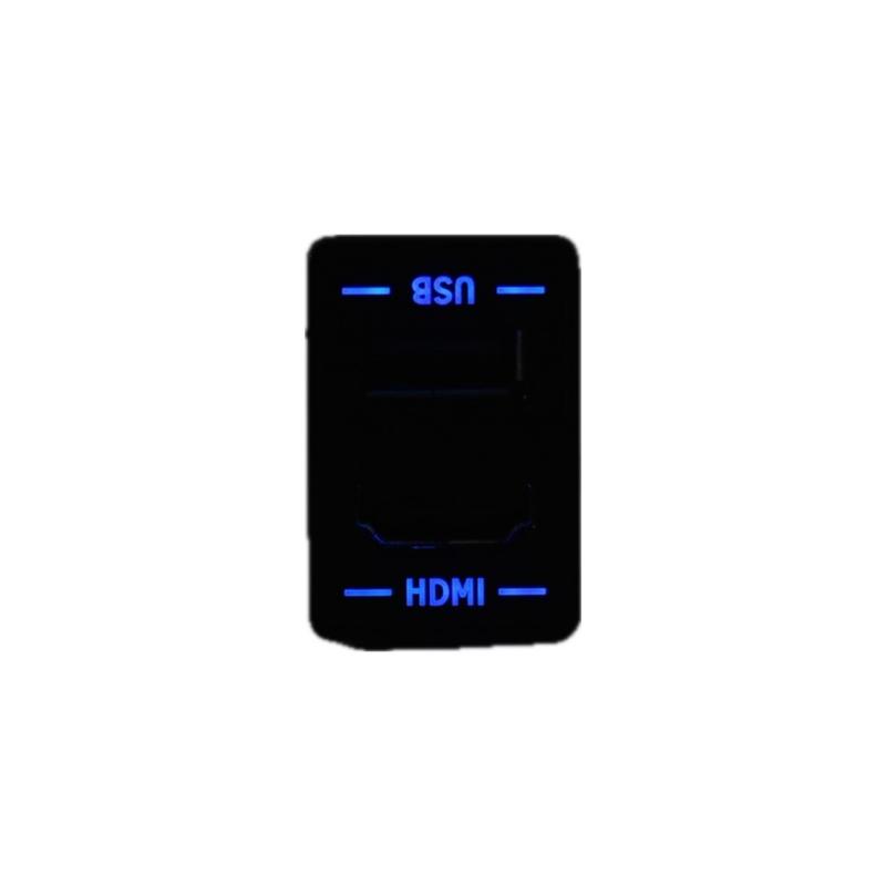 ALPINE(アルパイン) KCU-Y620DA-LED ディスプレイオーディオ用ブルーLEDライティング ビルトインUSB/HDMI接続ユニット トヨタ車アクセサリーソケット向け/汎用取付けパネル付き｜ゼンリンドライバーズステーション