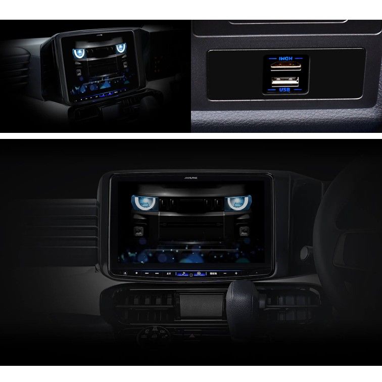 アルパイン(ALPINE)デリカミニ（BA系）専用パーフェクトフィット ビッグX11 PF11NX2S-DM-BA-AM