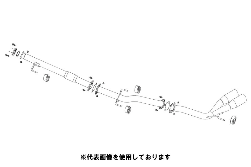 (発送先自動車関連業者のみ)フジツボ A-S エーエス GUN125 ハイラックス 2.4DT マイナー後 2GD-FTV R2.8~ 370-20962
