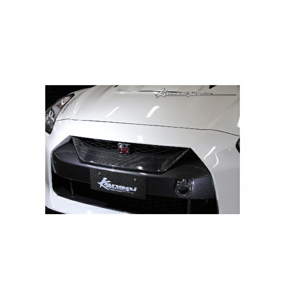 歌*伎様 Nissan GT-R フロントグリル Mine's Carbon Front Grill for 2009-11 Nissan GT-R (CBA) [R35] G102089