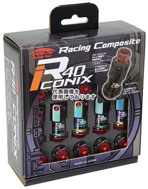 KYO-EI(協永産業) RIA-01NR ナットセット M12×P1.5 ネオクロ 20pcs レッド RIA-01NR(沖縄・離島不可)