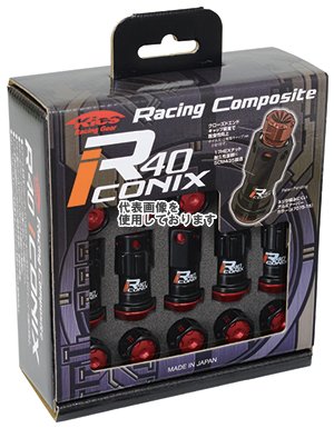 KYO-EI(協永産業) RIA-13KR L&N M12×P1.25 BK 20pcs レッド RIA-13KR(沖縄・離島不可)