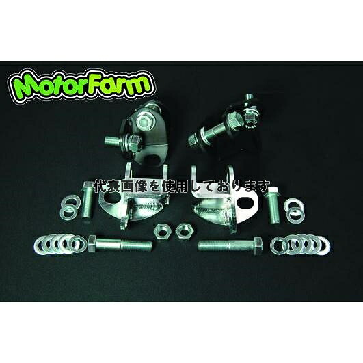 Motor Farm (モーターファーム) リアショック補正ブラケット　50mm　メッキ SUZUKI ジムニー ＪＢ23/33/43 LSHB50-M｜ゼンリンドライバーズステーション