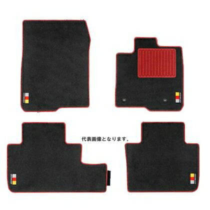 無限 (MUGEN) スポーツマット RZ3・4・5・6 ブラック×レッド 08P15-XNT -K0S0-RD