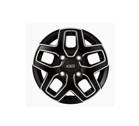 【メーカー直送品】無限 アルミホイール MD5　12×4.0J +35 フラットブラック 品番42700-XNJ-240U-35