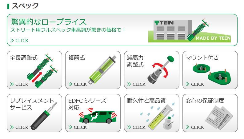 ニッサン Z シルビア Flex Z Tein 車高調 Flex 車高調 S13 ゼンリンドライバーズステーション