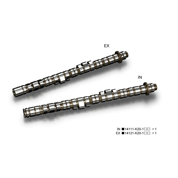 戸田レーシング HONDA シビック、インテグラ、アコード K20A ハイパワープロフィールカムシャフト/EX 14121-K20-10F