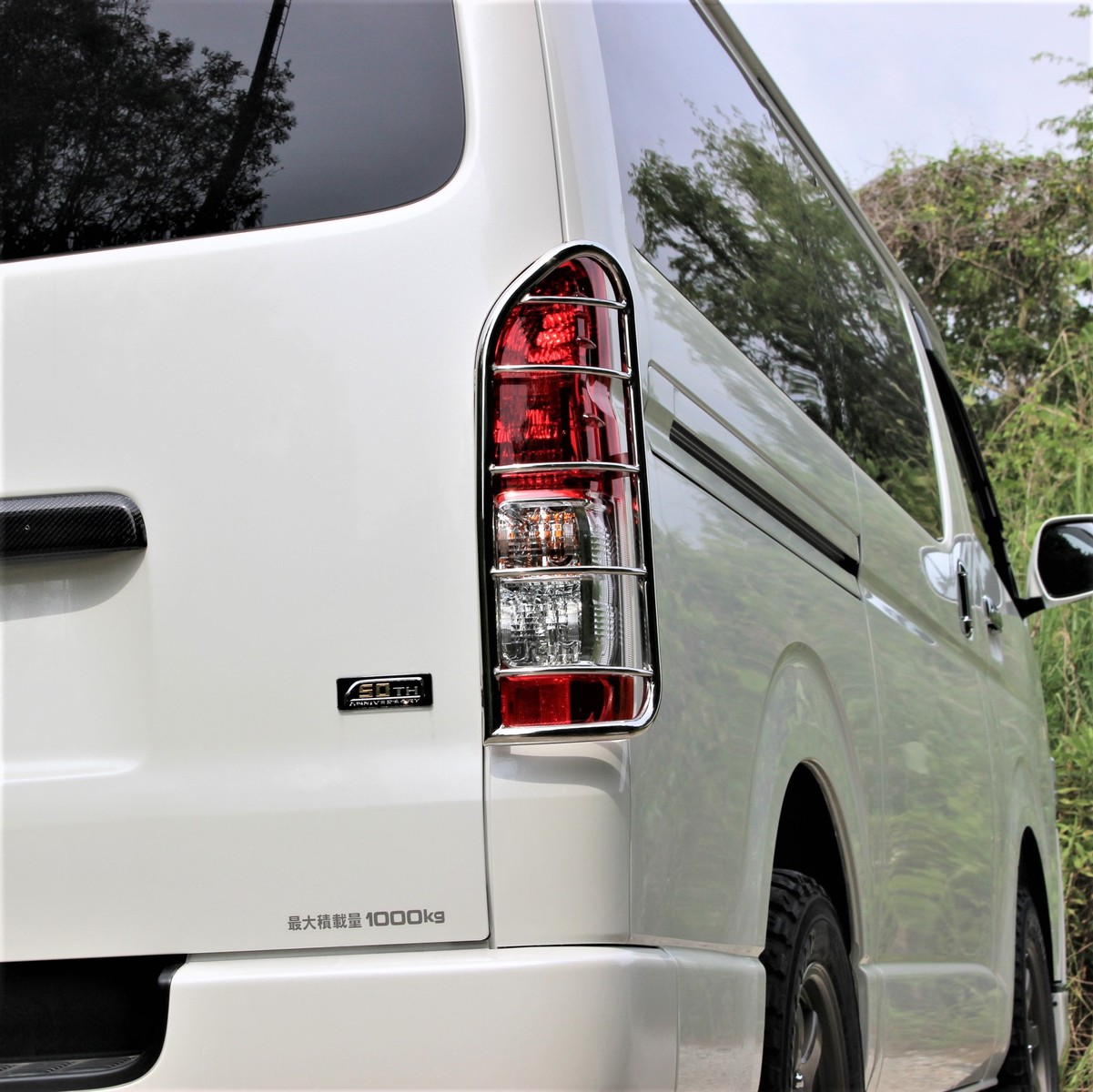 限界商物 トヨタ 御機嫌ナンバーワン レジアスエース 0構造 尻尾視る ナロー幅広い共用 1作風 6型までマッチ テール ガード テール灯火ガード Sus304ステンレススティール 新しい商品を何でもかんでもあなたに クォンティティー品等のテールガードとなります 当社の