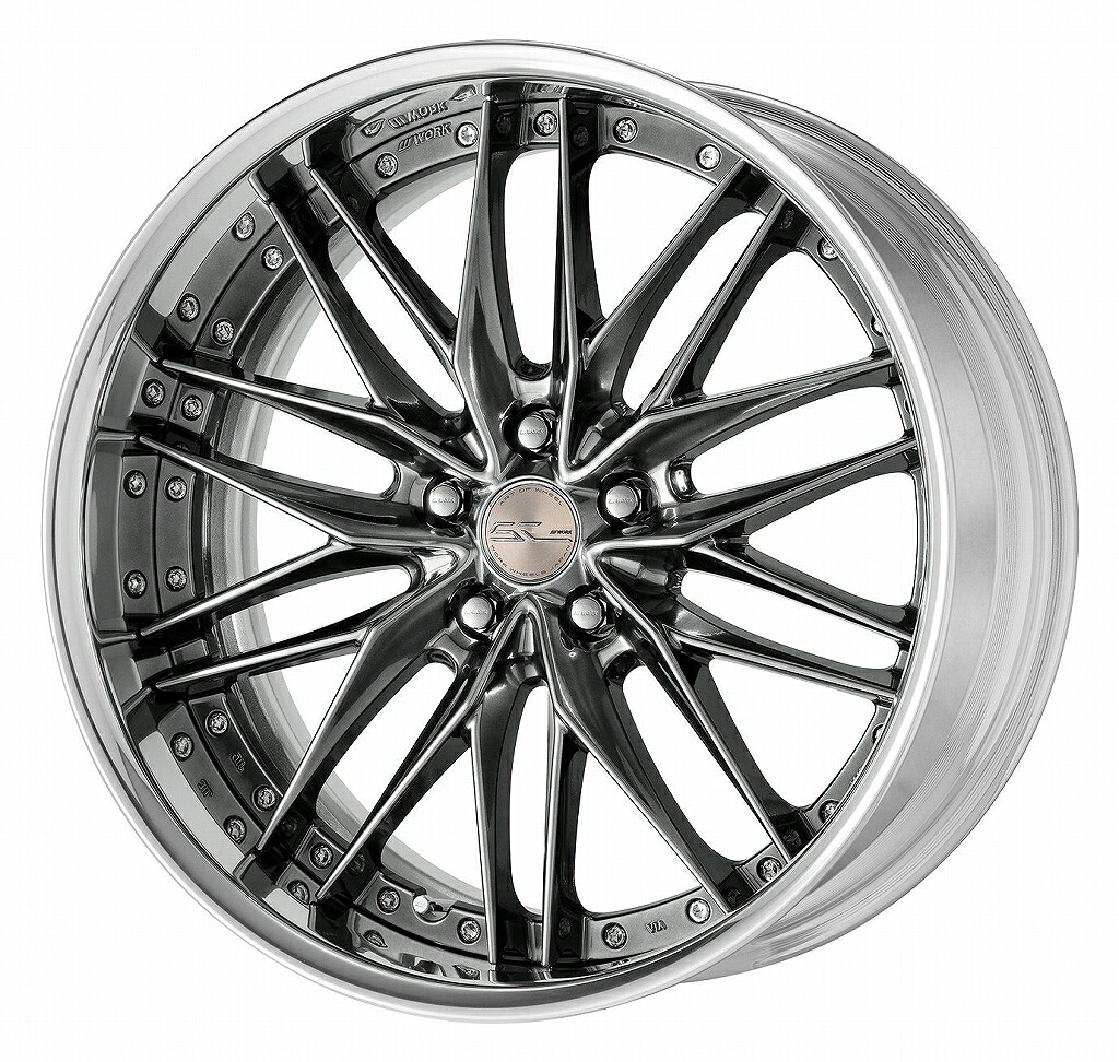 WORK シュヴァート クヴェル2 20インチ×8J FRリム 5-114.3 5-120 ホイール ワーク SCHWERT GTK/GBS 20x8J|タイヤショップZERO2号店